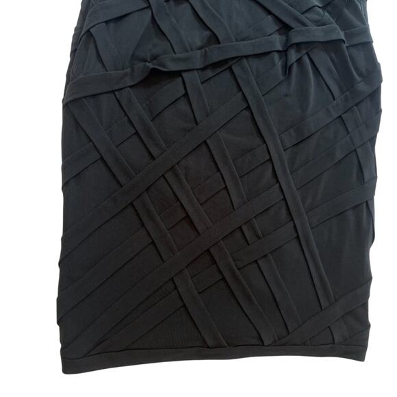 Tadashi Shoji Black Bandage Bodycon Sheath Cocktail Dress Size Small - Picture 10 of 16